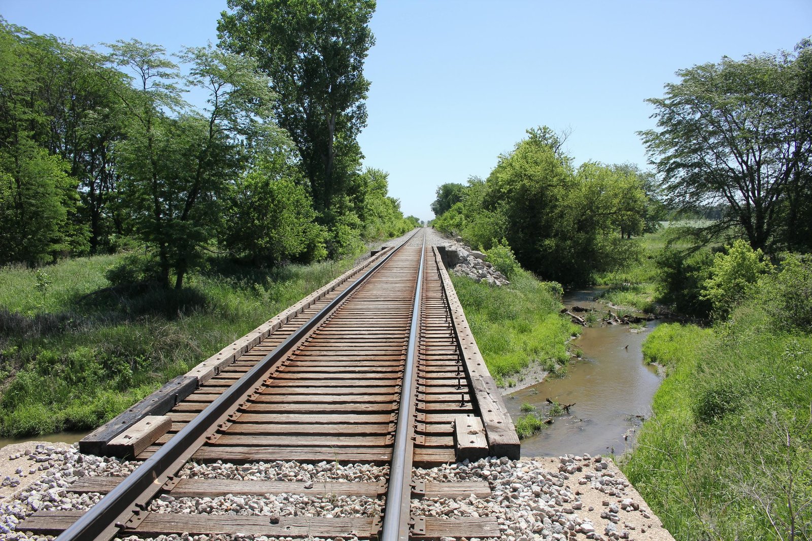 Looking east